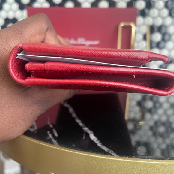 EUC Ferragamo red long wallet - Picture 3 of 6
